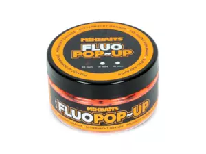 MIKBAITS Mini Plovoucí fluo boilie 100ml - Půlnoční pomeranč 10mm 