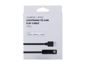 AVACOM MFI-120K kabel USB - Lightning MFi certifikace 120cm černá