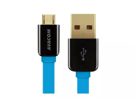 AVACOM MIC-40B kabel USB - Micro USB, 40cm, modrá