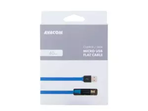 AVACOM MIC-40B kabel USB - Micro USB, 40cm, modrá