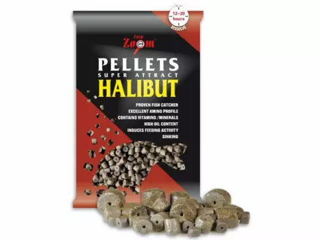 Carp Zoom Halibut Pellets - s otvorem - 800 g/8 mm