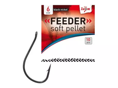 Carp Zoom Háčky Feeder Soft Pellet - 10 ks/vel.6