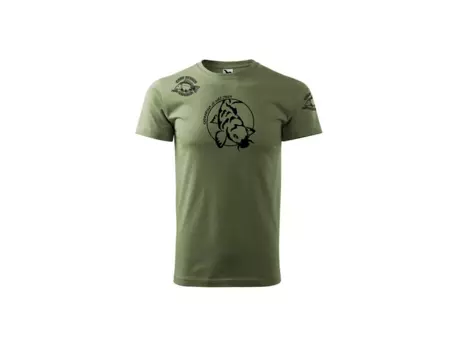 CARP SERVIS VÁCLAVÍK Tričko khaki CSV/černá/vel.XXXL