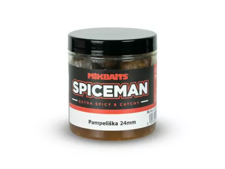 MIKBAITS Spiceman boilie v dipu 250ml - Pampeliška 24mm