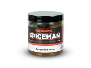 MIKBAITS Spiceman boilie v dipu 250ml - Pampeliška 24mm