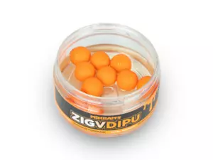 MIKBAITS Zig ultra plovoucí v dipu - Půlnoční pomeranč 15mm