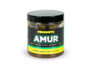 MIKBAITS Amur range - Amur 20mm boilie v dipu 250ml