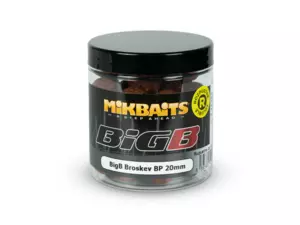 MIKBAITS BiG boilie rozpustné 250ml - BigB Broskev Black pepper 20mm