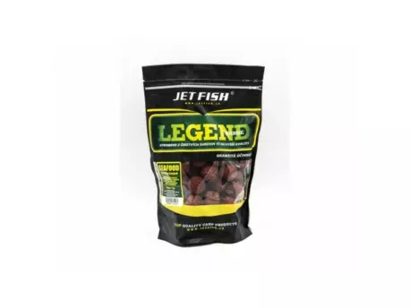 JET FISH Legend Range boilie 1kg - 30mm : SEAFOOD - ŠVESTKA / ČESNEK