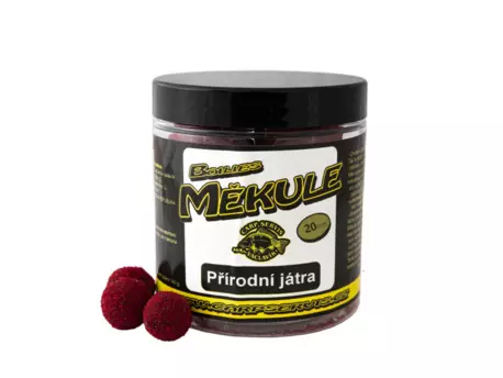 CARP SERVIS VÁCLAVÍK Boilies Měkule - 140 g/20 mm/Přírodní játra