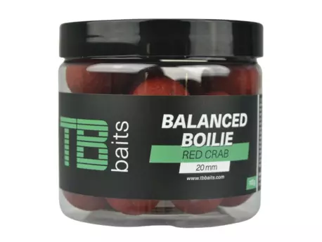 TB Baits Vyvážené Boilie Balanced + Atraktor Red Crab 100 g - 16 mm