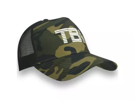 TB Baits Kšiltovka Camo Trucker Cap