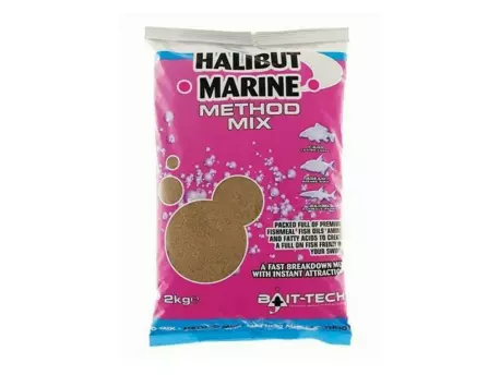 Bait-Tech krmítková směs Halibut Marine Method Mix 2 kg VÝPRODEJ