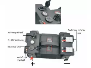 BOAT007 Box na baterii s Anderson konektory