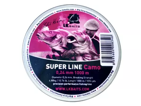 LK Baits vlasec Super Line Camo 1000m