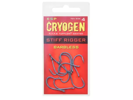 ESP háčky Cryogen Stiff Rigger Barbless 10ks