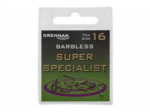 Drennan háčky bez protihrotu Super specialist Barbless