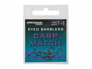 Drennan háčky bez protihrotu Eyed Carp Match Barbless