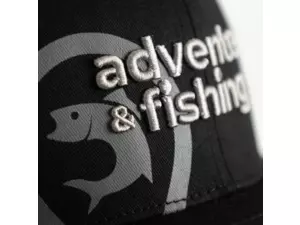 Adventer & fishing Kšiltovka Black s rovným kšiltem VÝPRODEJ