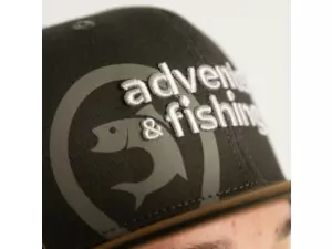 Adventer & fishing Kšiltovka Khaki s rovným kšiltem VÝPRODEJ