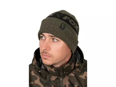 FOX Čepice COLLECTION BEANIE HAT - GREEN & BLACK