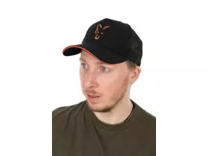 FOX kšiltovka COLLECTION BASEBALL CAP BLACK & ORANGE