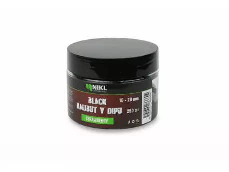 Nikl Black halibut v dipu Strawberry 250g