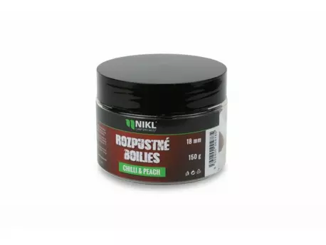 Nikl Rozpustné boilies Chilli & Peach 150g