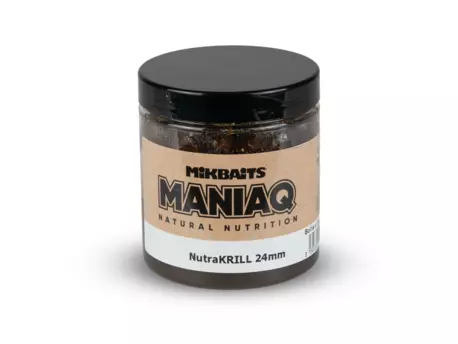 MIKBAITS ManiaQ boilie v dipu 250ml - NutraKRILL 24mm