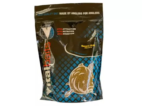 Vitalbaits Pelety Banana GLM 1kg 4mm