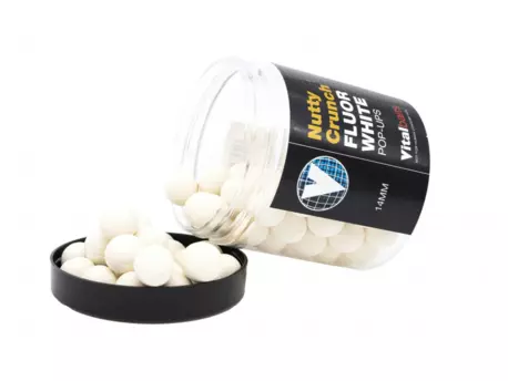 Vitalbaits Pop-Up Nutty Crunch Fluor White 80g 18mm