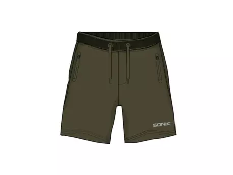 Sonik Kraťasy Green Fleece Shorts