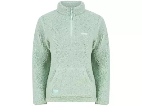 Navitas Mikina Womens Sherpa Pullover Light Green