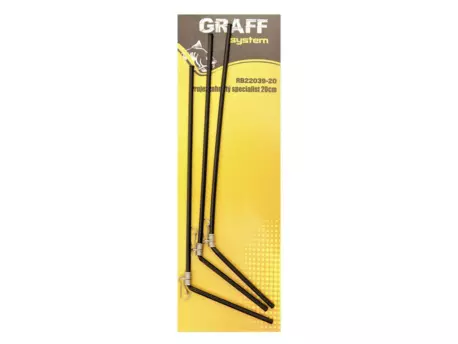 Graff Průjezd zahnutý Specialist 20cm 3ks Černý