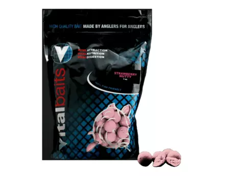 Vitalbaits Boilies Strawberry Nutty 1kg 14mm