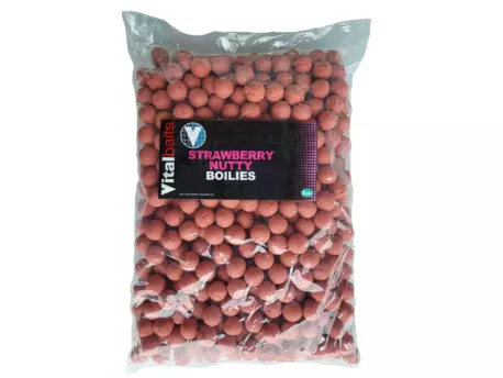 Vitalbaits Boilies Strawberry Nutty 5kg 20mm