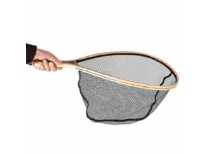 Snowbee Dřevěný raketový podběrák Wooden Landing Net - Small