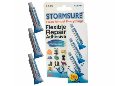 Snowbee Lepidlo Stormsure Clear Adhesive 3 x 5g