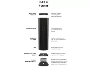 PAX 3 Vaporizer modrý matte teal - základní sada