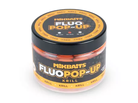 MIKBAITS Plovoucí fluo boilie 150ml - Krill 14mm