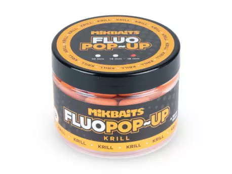 MIKBAITS Plovoucí fluo boilie 150ml - Krill 18mm