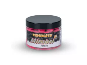 MIKBAITS Mirabel Fluo boilie 150ml - Jahoda 12mm