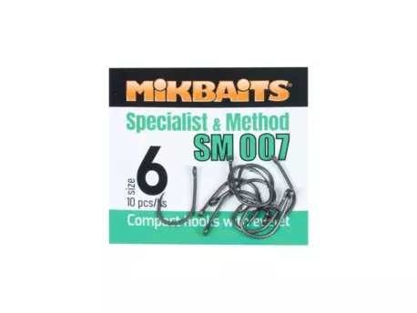 MIKBAITS SPECIALIST & METHOD háčky - SM 007 hook č.6 10ks