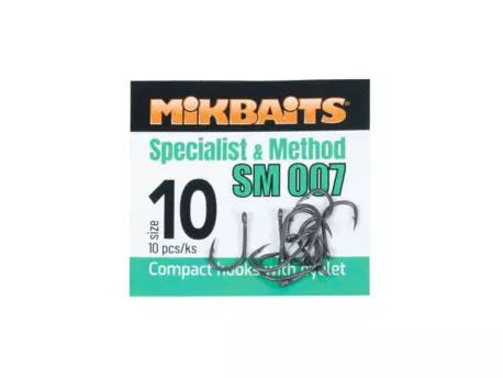 MIKBAITS SPECIALIST & METHOD háčky - SM 007 hook č.10 10ks