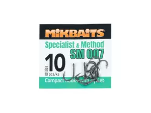 MIKBAITS SPECIALIST & METHOD háčky - SM 007 hook č.10 10ks