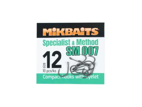 MIKBAITS SPECIALIST & METHOD háčky - SM 007 hook č.12 10ks