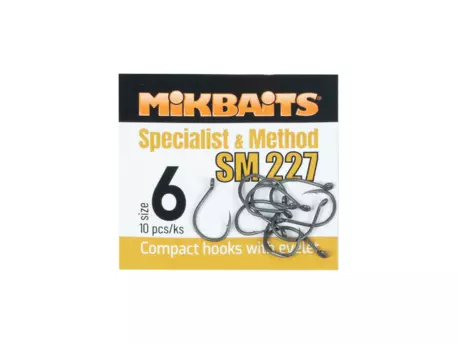 MIKBAITS SPECIALIST & METHOD háčky - SM 227 hook č.6 10ks