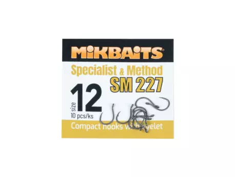 MIKBAITS SPECIALIST & METHOD háčky - SM 227 hook č.12 10ks