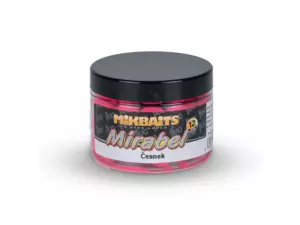 MIKBAITS Mirabel Fluo boilie 150ml - Česnek 12mm