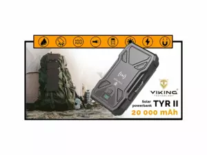 VIKING Solární powerbanka TYR II 20000 mAh/74Wh